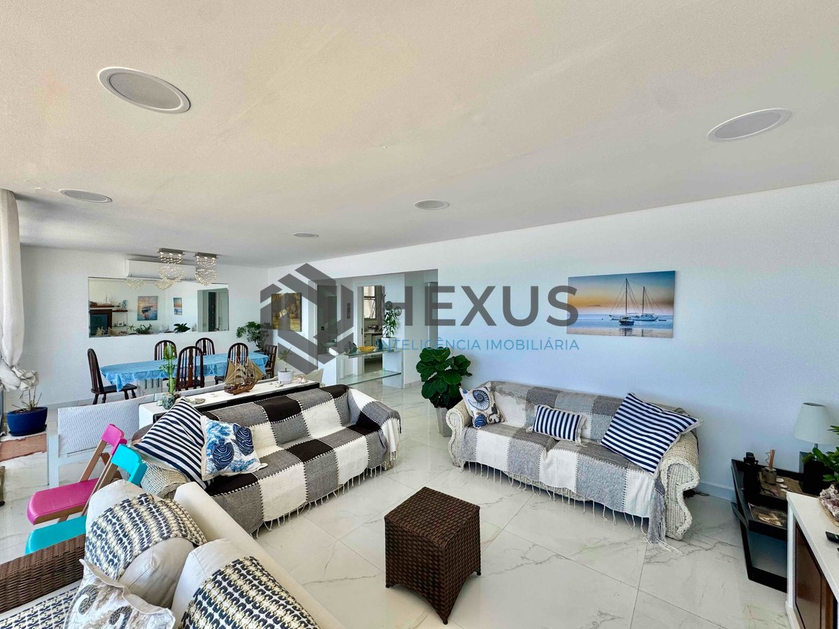 Foto 5 de Apartamento frente mar reformado com varanda vista mar e lazer na Praia das Pitangueiras, Guaruja