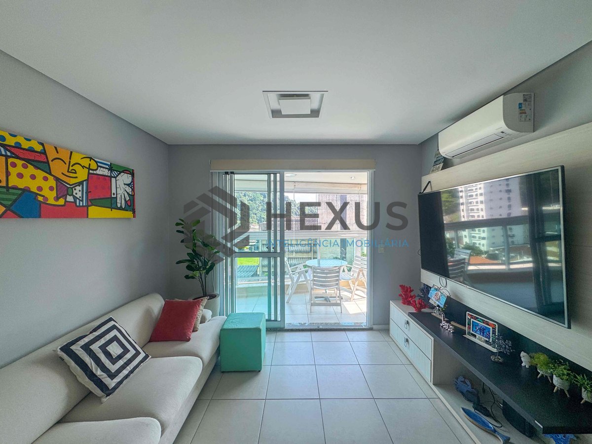 Foto 5 de Apartamento com varanda gourmet a lazer na Praia das Pitangueiras, Guaruja