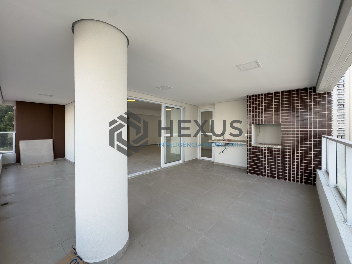 Foto 5 de Apartamento com varanda gourmet e lazer em prédio novo na Praia das Pitangueiras, Guaruja