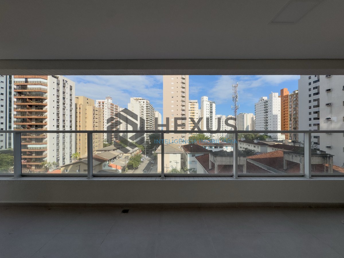 Foto 6 de Apartamento com varanda gourmet e lazer em prédio novo na Praia das Pitangueiras, Guaruja