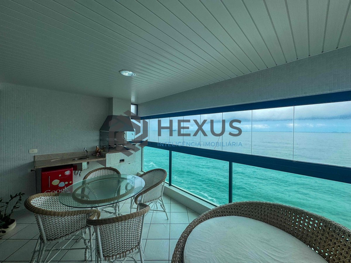 Foto 10 de Apartamento frente mar com varanda gourmet, lazer e vista mar, Praia das Pitangueiras, Guaruja