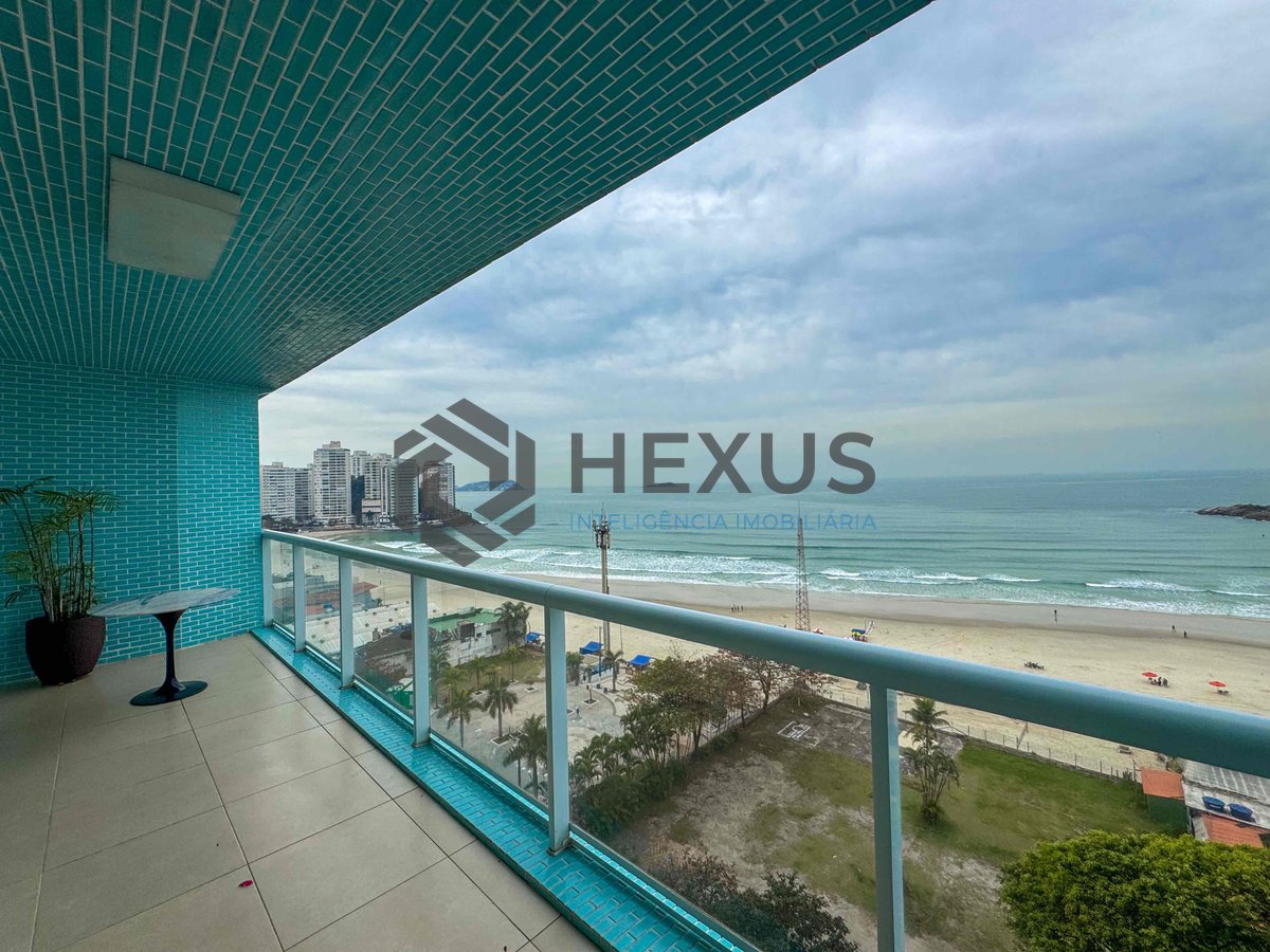 Foto 12 de Apartamento frente mar reformado com varanda vista mar na Praia das Pitangueiras, Guaruja