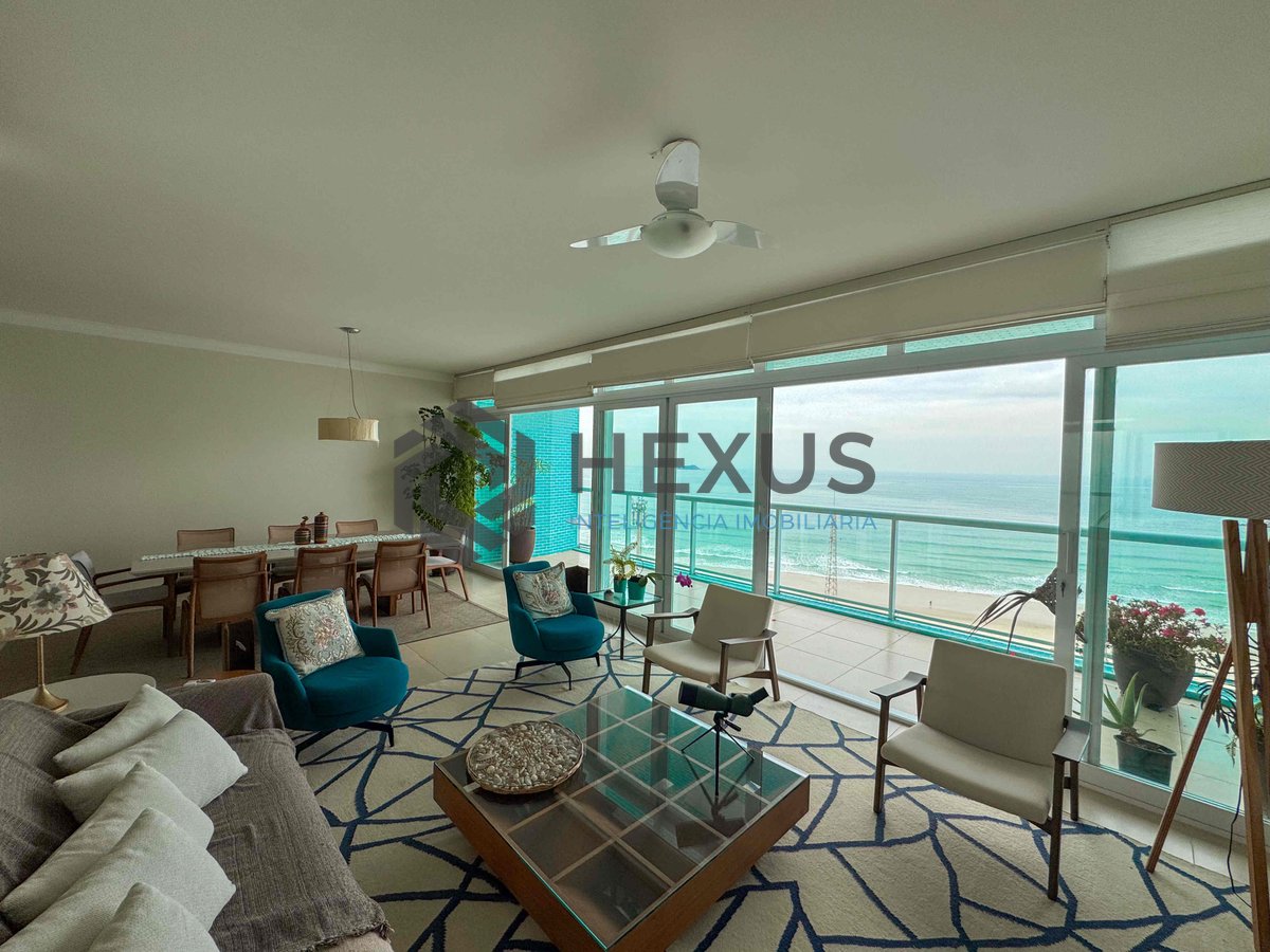 Foto 3 de Apartamento frente mar reformado com varanda vista mar na Praia das Pitangueiras, Guaruja