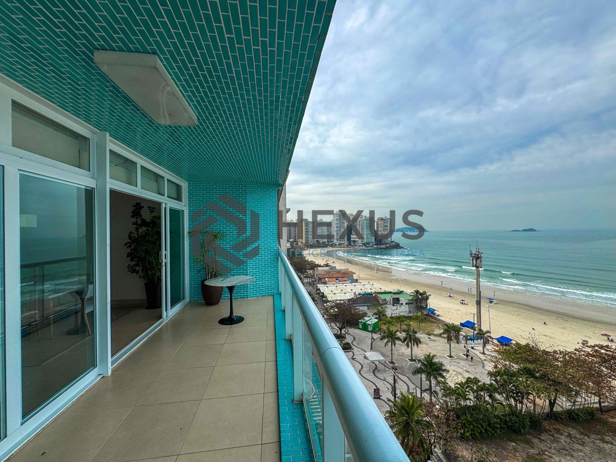 Foto 34 de Apartamento frente mar reformado com varanda vista mar na Praia das Pitangueiras, Guaruja