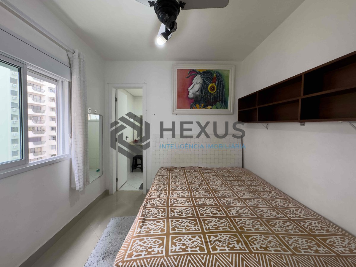 Foto 10 de Apartamento com varanda gourmet e lazer na quadra mar da Praia das Pitangueiras, Guaruja
