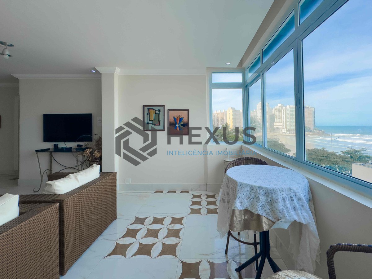 Foto 3 de Apartamento reformado frente mar com vista mar na Praia das Pitangueiras, Guaruja