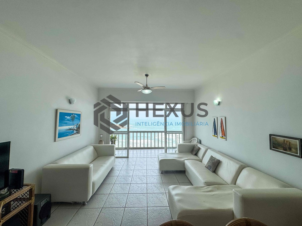 Foto 7 de Apartamento frente mar com varanda e vista mar na Praia das Pitangueiras, Guaruja