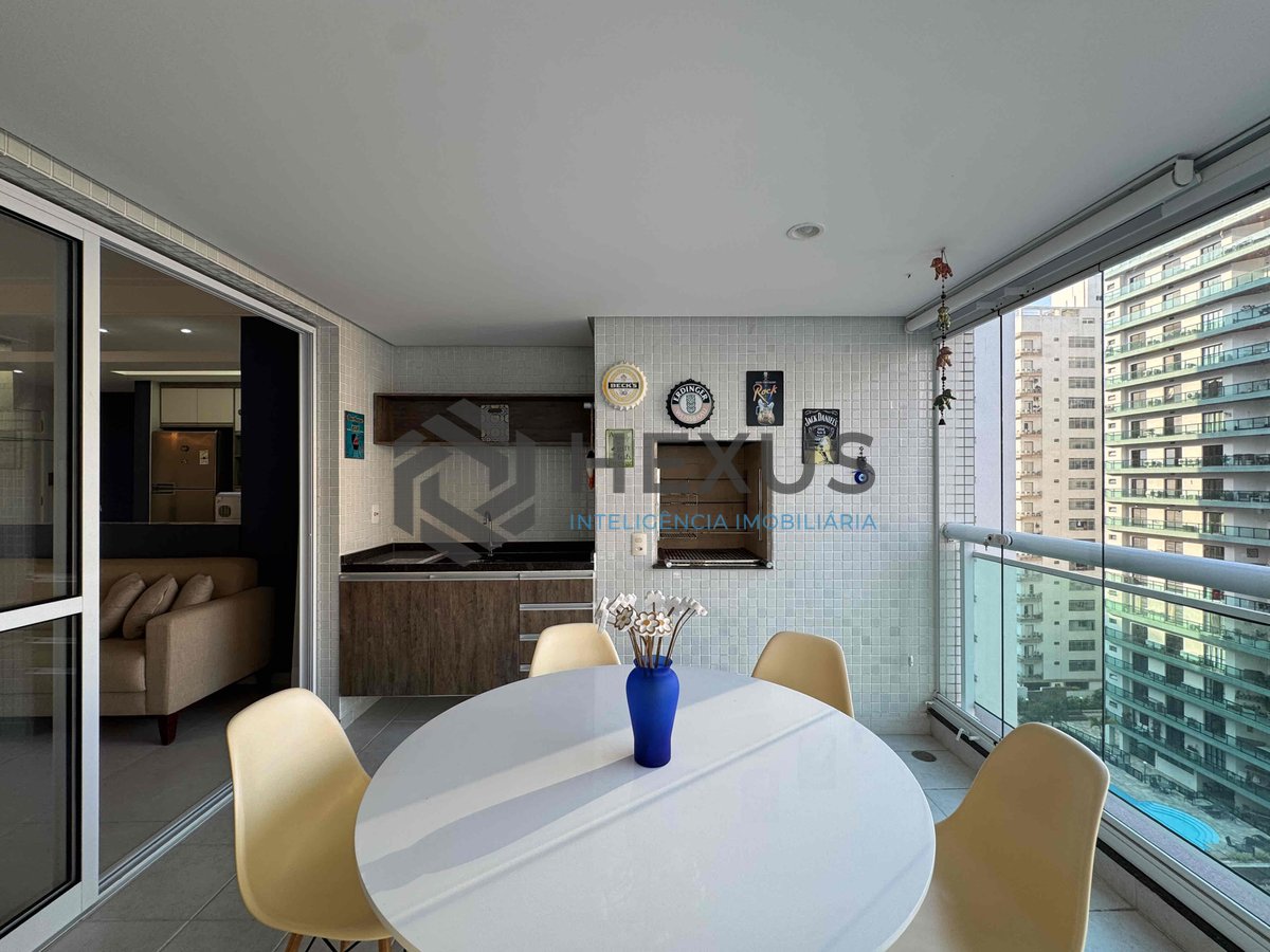 Foto 4 de Apartamento com varanda gourmet vista mar e lazer na Praia das Pitangueiras, Guaruja