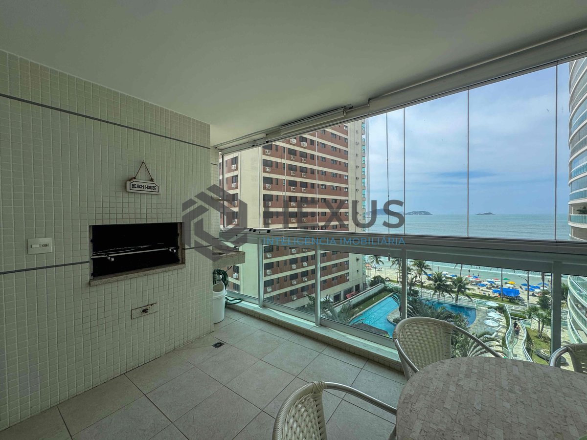 Foto 11 de Apartamento frente mar com varanda gourmet vista mar e lazer na Praia das Asturias, Guaruja