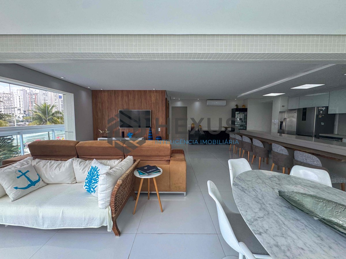 Foto 6 de Apartamento frente mar com varanda gourmet vista mar e lazer na Praia das Asturias, Guaruja
