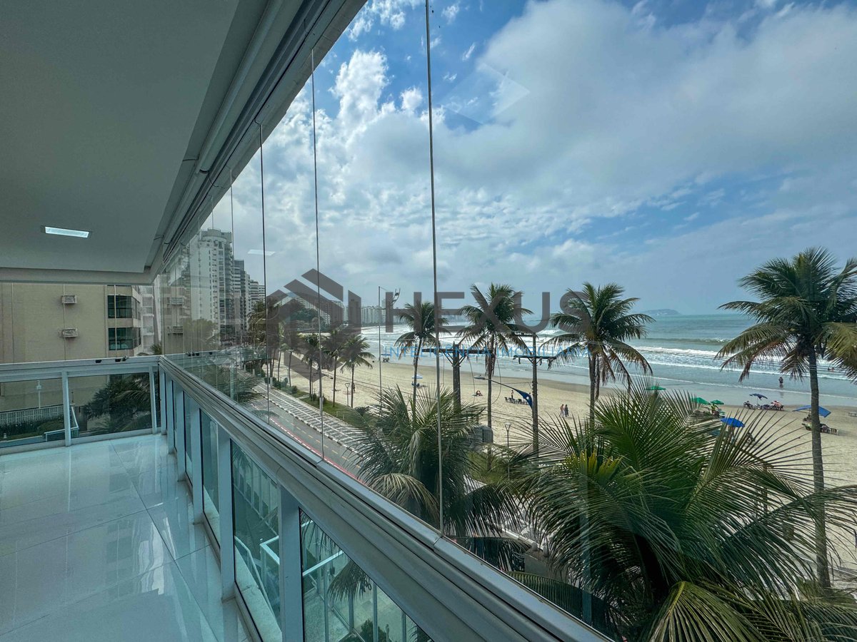 Foto 9 de Apartamento frente mar com varanda gourmet vista mar e lazer na Praia das Asturias, Guaruja
