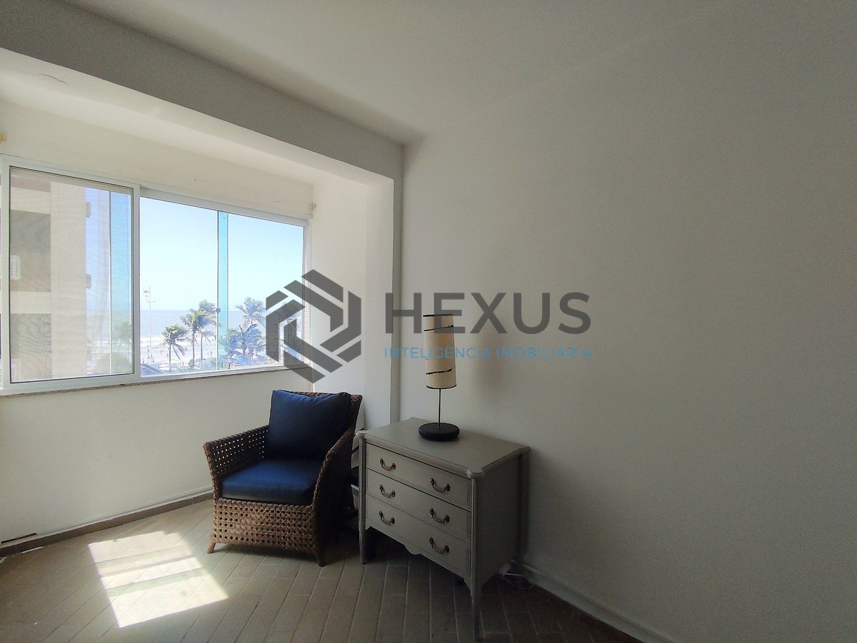 Foto 13 de Apartamento mobiliado com vista mar na quadra mar da Praia das Asturias, Guaruja