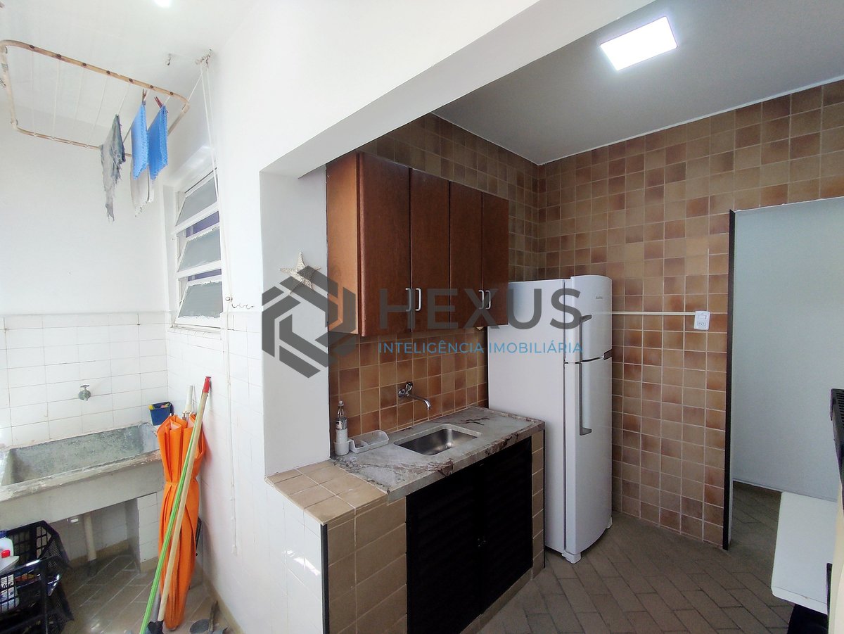 Foto 17 de Apartamento mobiliado com vista mar na quadra mar da Praia das Asturias, Guaruja