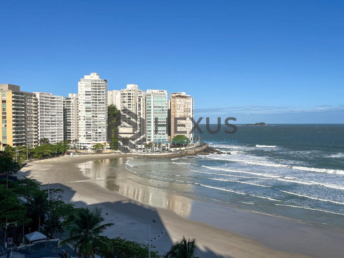 Foto 12 de Apartamento frente mar com varanda e vista mar na Praia das Pitangueiras, Guaruja