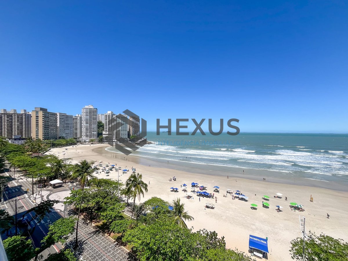 Foto 13 de Apartamento frente mar reformado com varanda vista mar na Praia das Pitangueiras, Guaruja