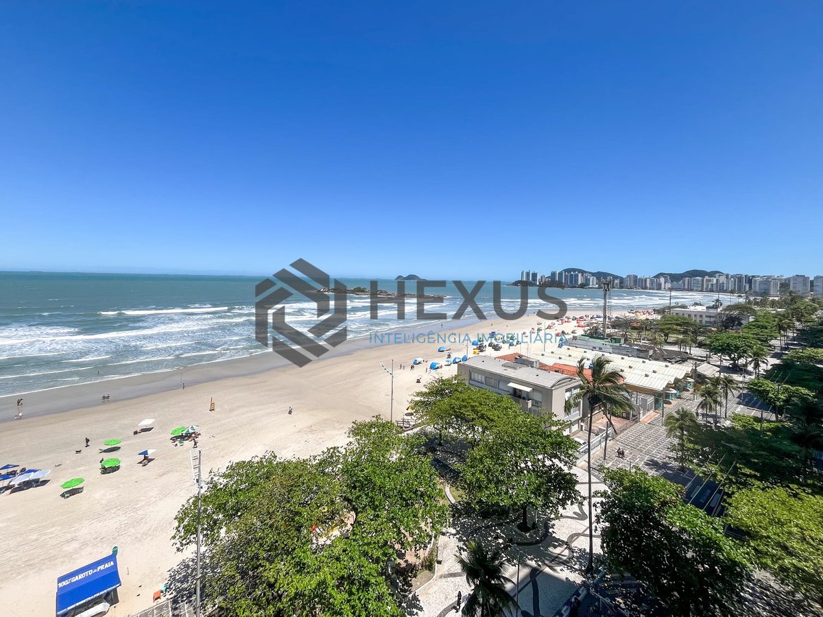 Foto 6 de Apartamento frente mar reformado com varanda vista mar na Praia das Pitangueiras, Guaruja