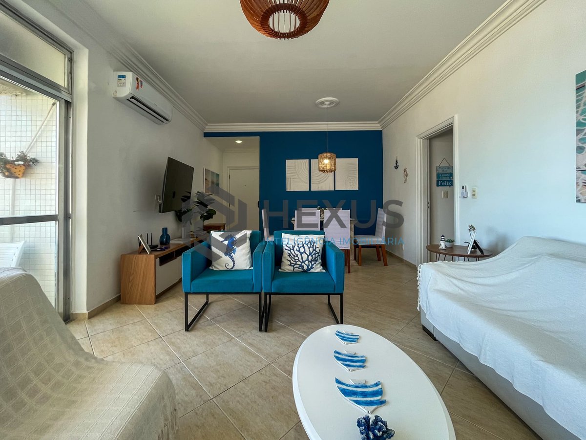 Foto 6 de Apartamento frente mar com varanda na Praia das Pitangueiras, Guaruja