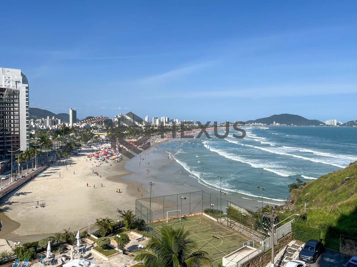 Foto 11 de Apartamento frente mar com varanda, vista mar e lazer na Praia das Pitangueiras, Guaruja