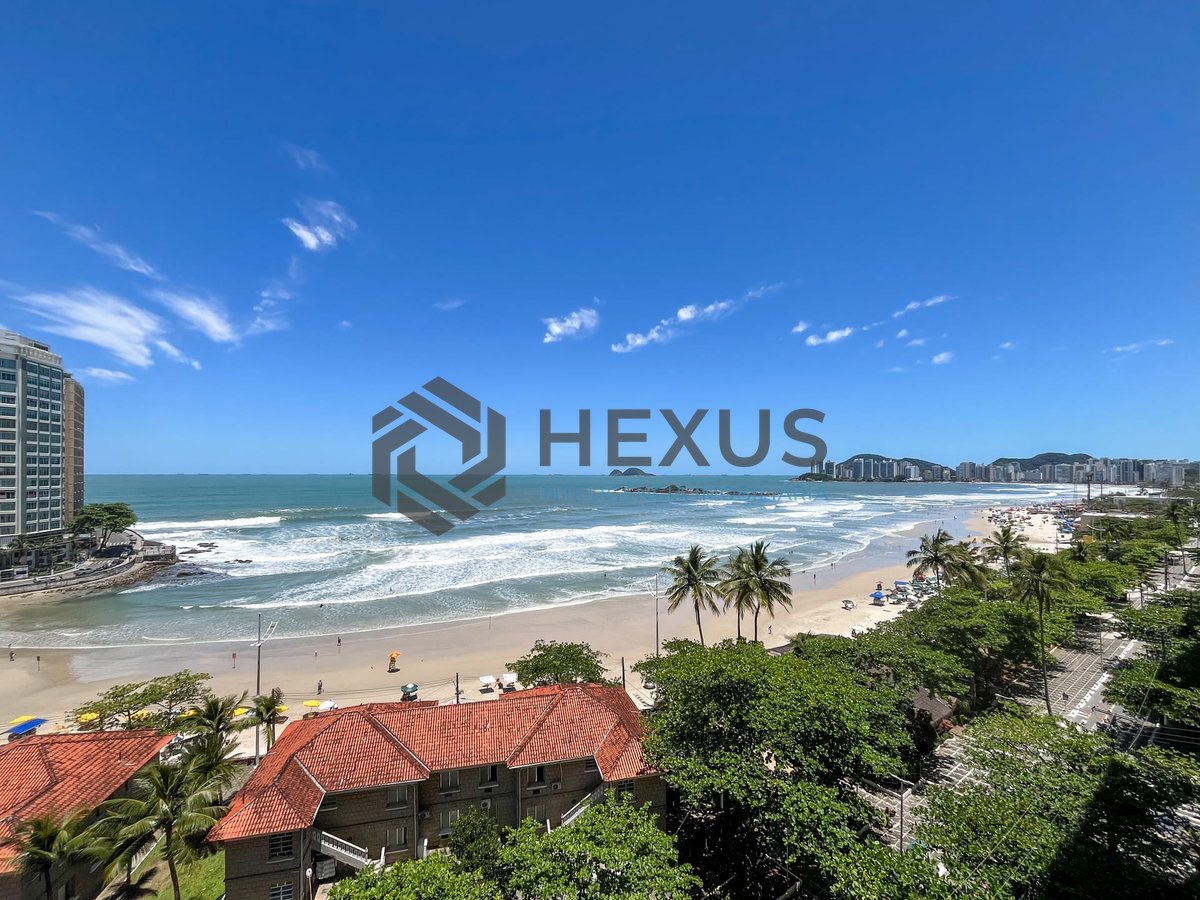 Foto 6 de Apartamento frente mar com varanda vista mar na Praia das Pitangueiras, Guaruja
