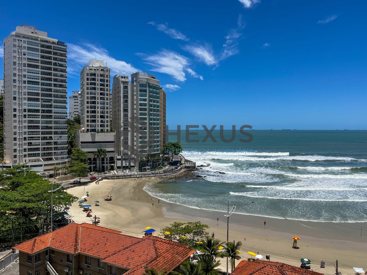 Foto 7 de Apartamento frente mar com varanda vista mar na Praia das Pitangueiras, Guaruja