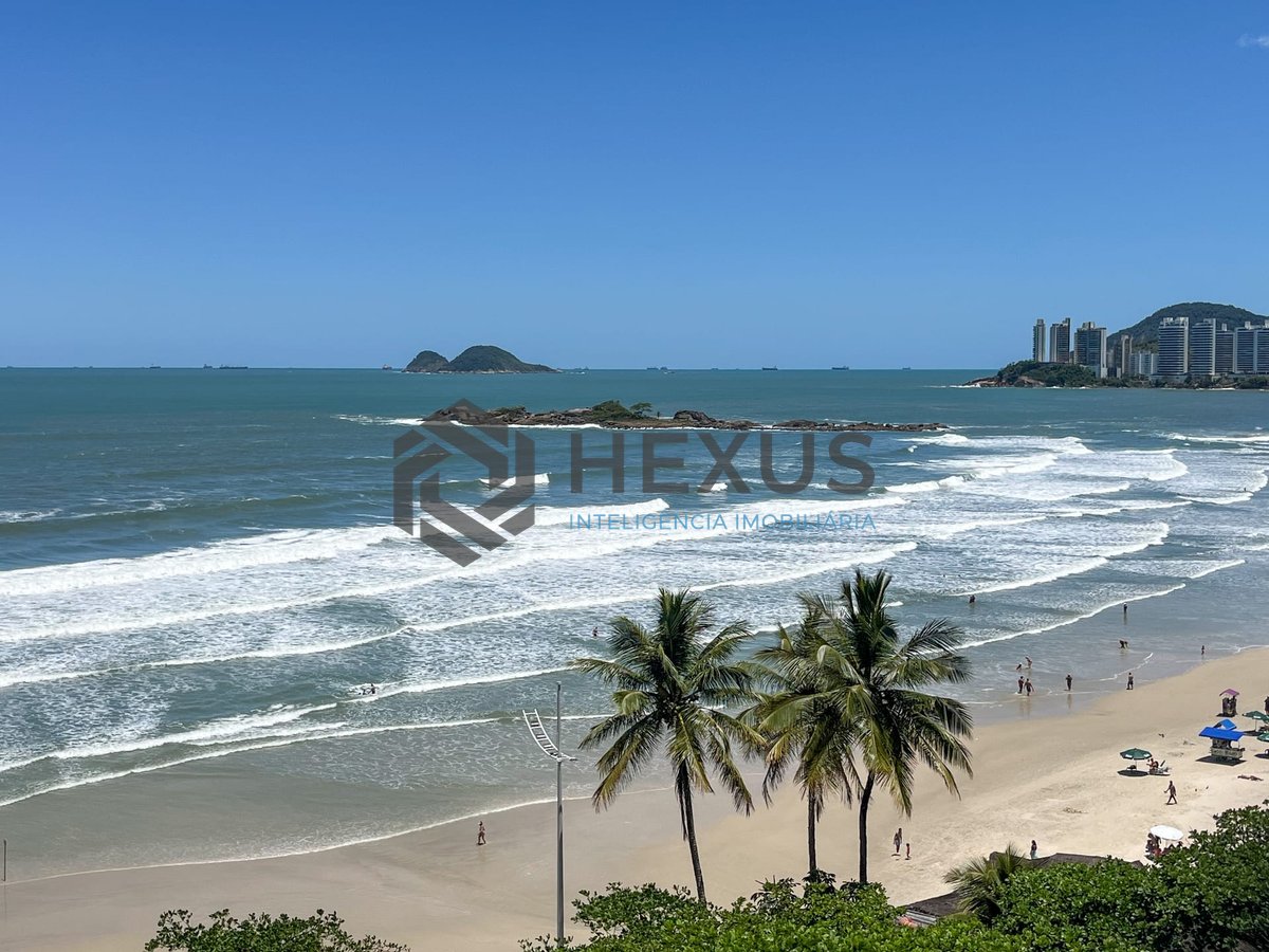 Foto 9 de Apartamento frente mar com varanda vista mar na Praia das Pitangueiras, Guaruja