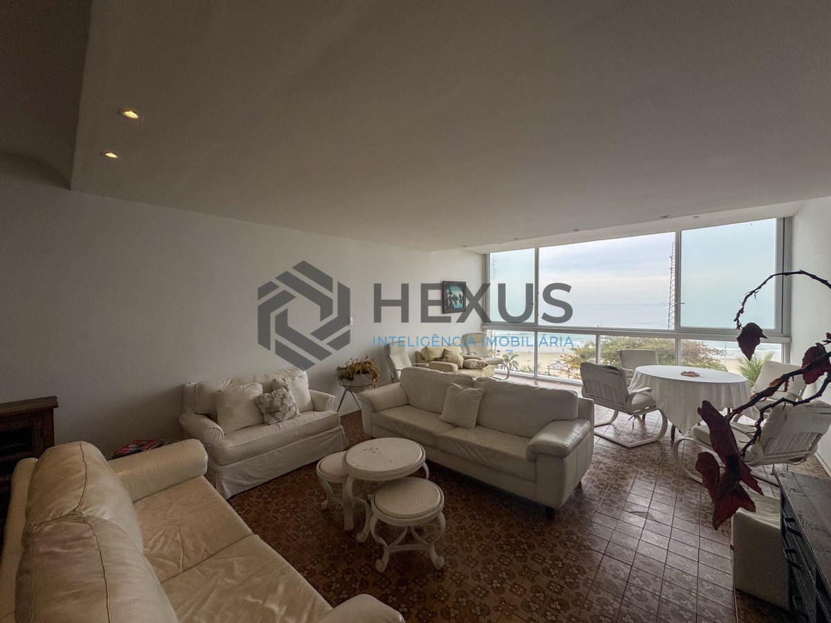 Foto 4 de Apartamento frente mar com varanda na Praia das Pitangueiras, Guarujá