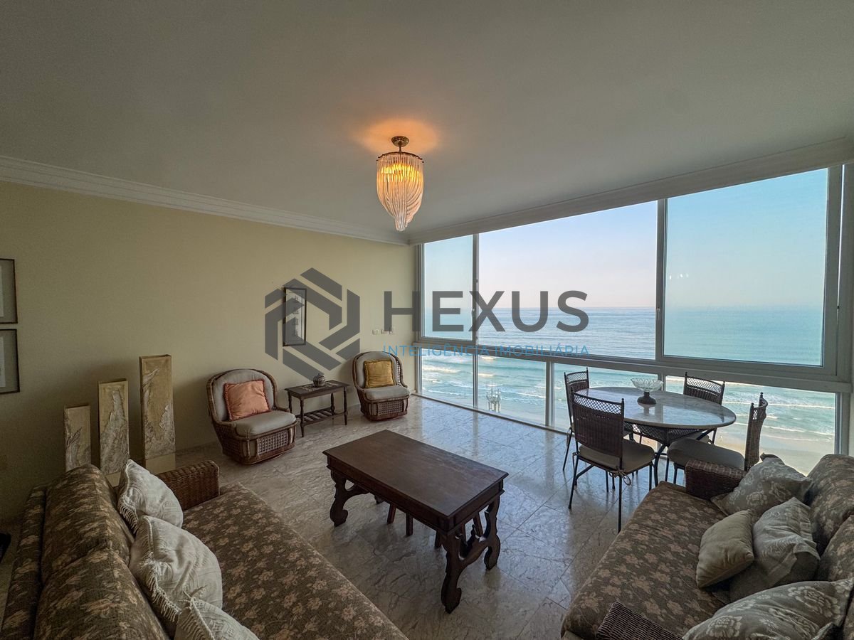 Foto 6 de Apartamento frente mar com vista mar e lazer nas Pitangueiras, Guarujá