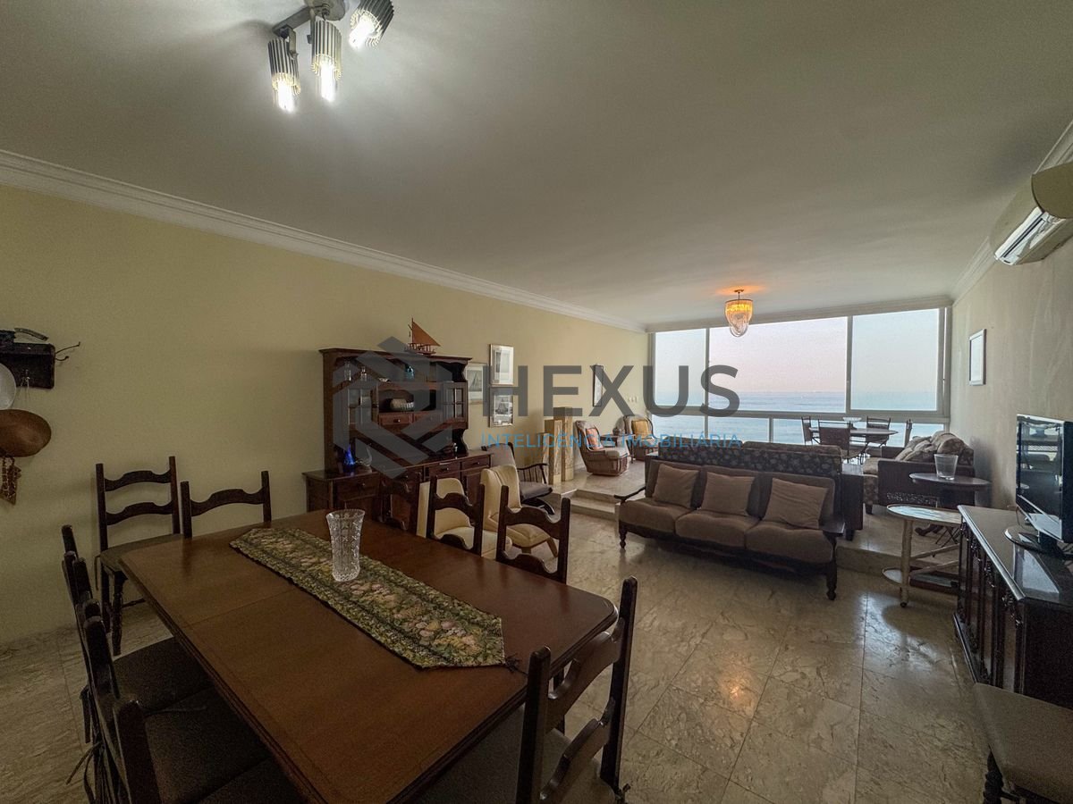 Foto 22 de Apartamento frente mar com vista mar e lazer nas Pitangueiras, Guarujá