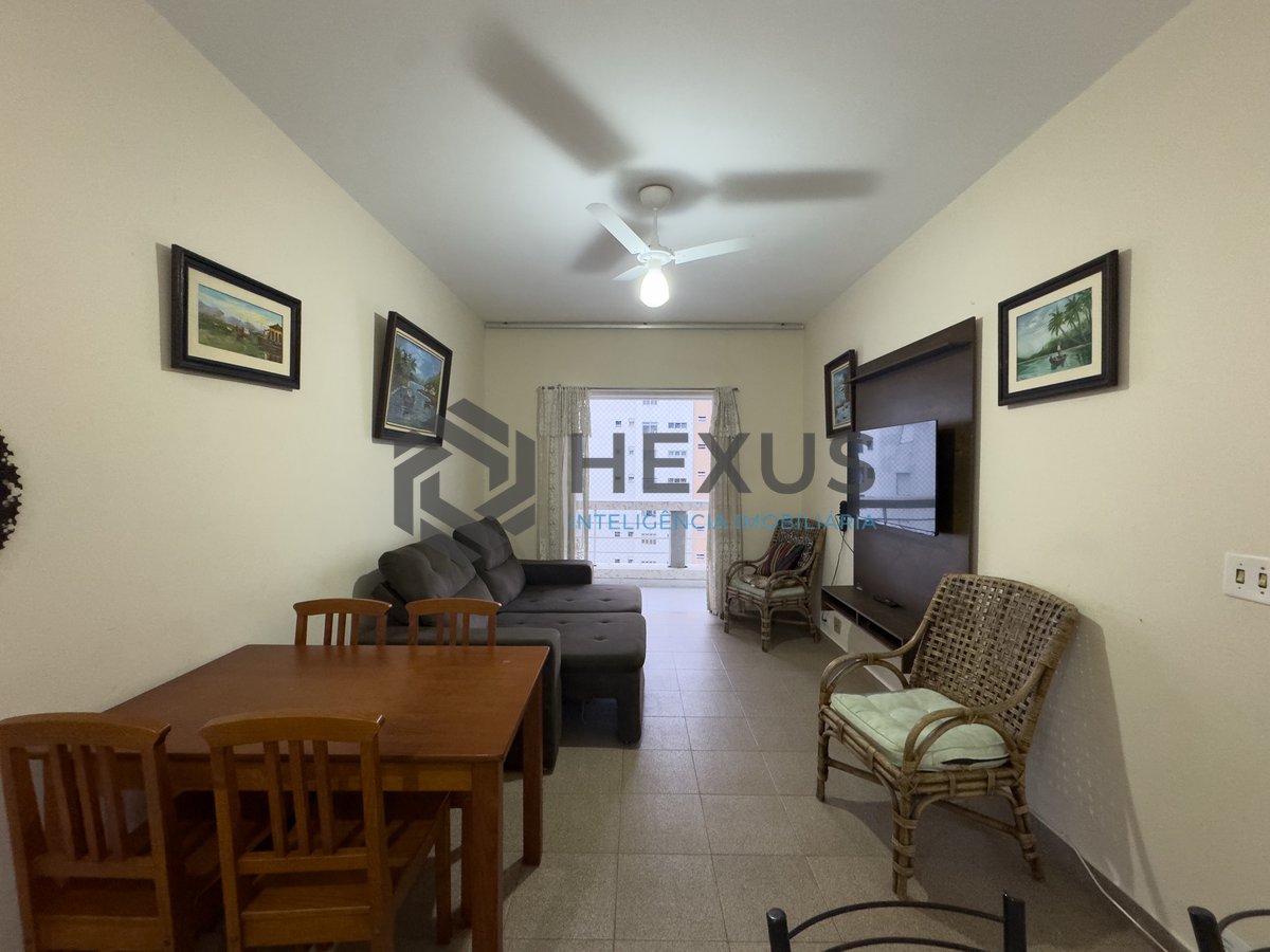 Foto 4 de Apartamento com varanda vista mar na beira mar da Praia das Pitangueiras, Guarujá