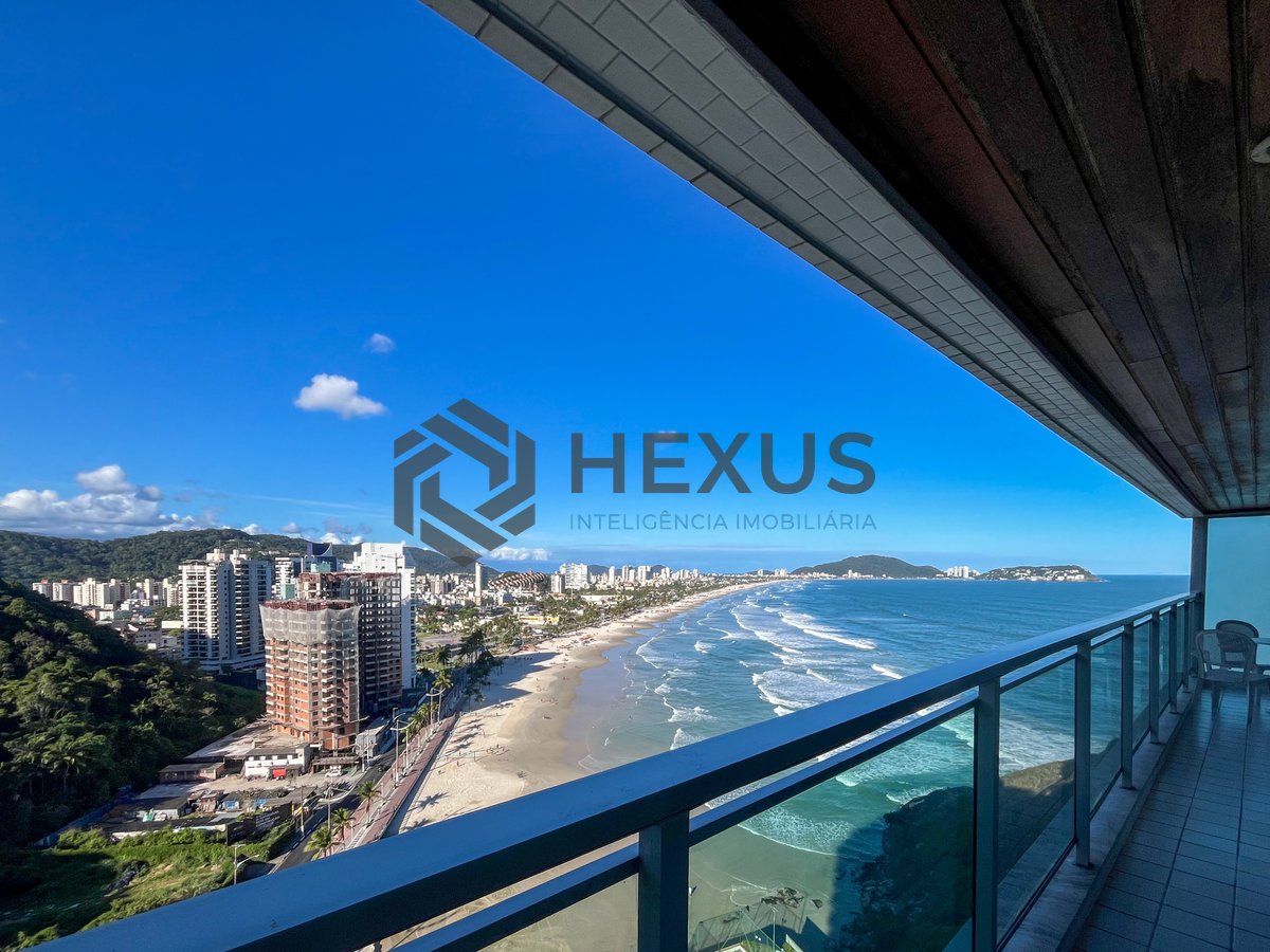 Foto 2 de Apartamento frente mar com varanda e lazer na Praia das Pitangueiras, Guaruja