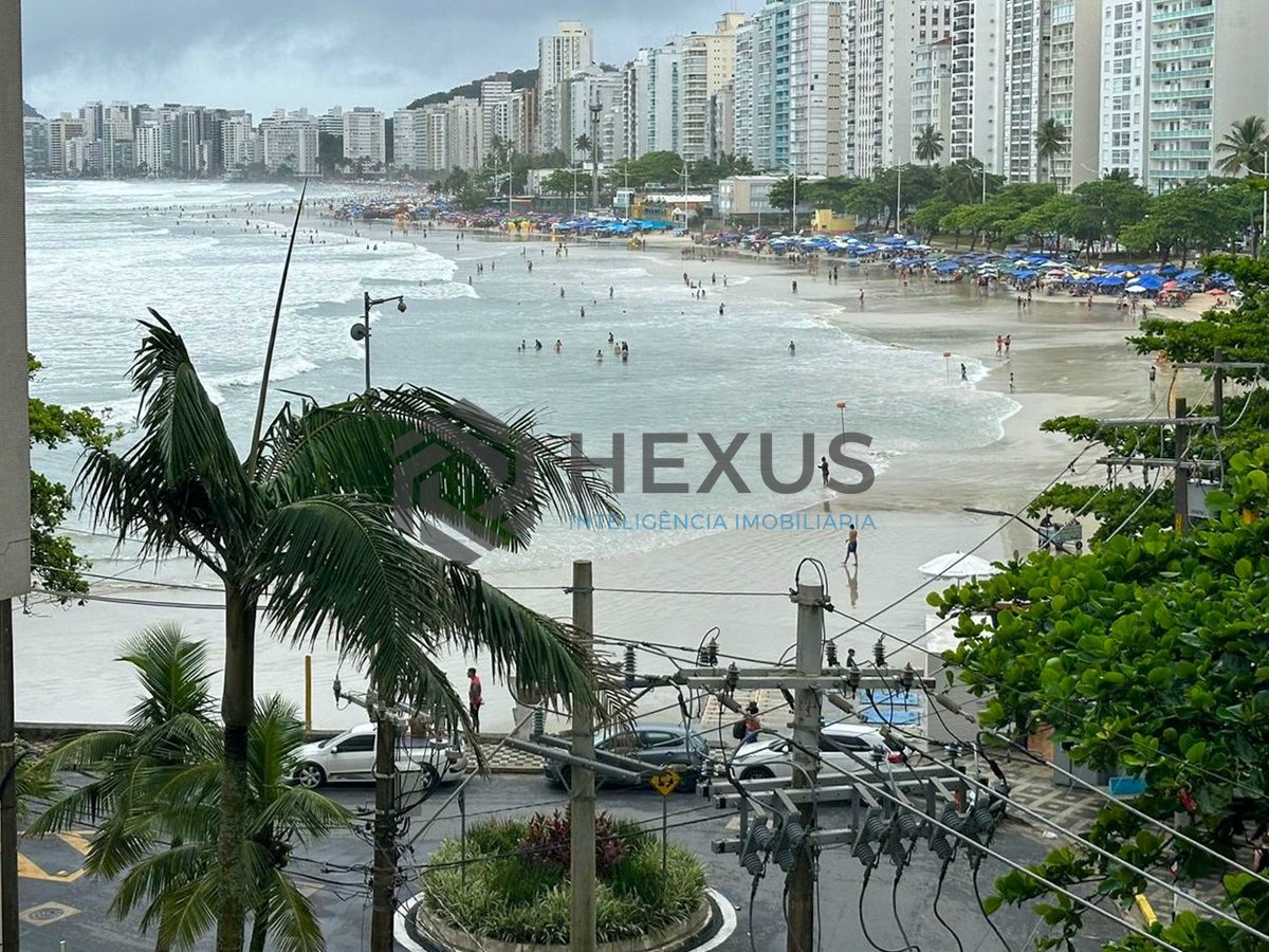 Foto 13 de Apartamento frente mar com varanda vista mar e lazer nas Pitangueiras, Guarujá