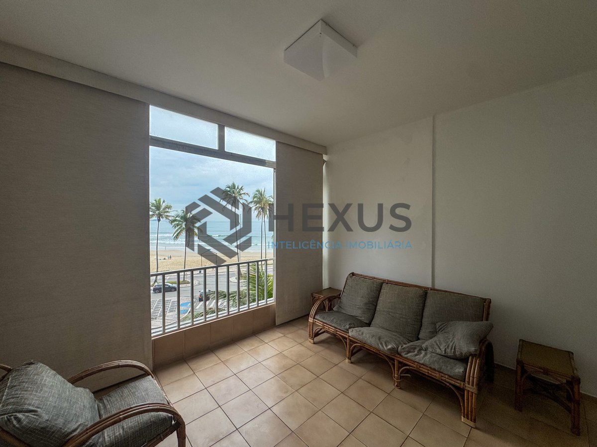 Foto 4 de Apartamento frente mar com vista mar na Praia das Pitangueiras, Guaruja