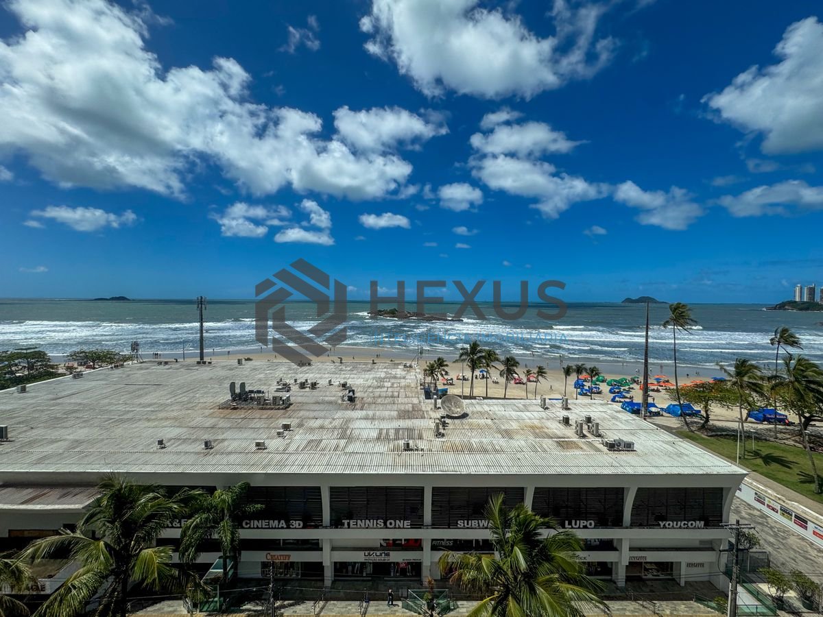 Foto 4 de Apartamento reformado frente mar com varanda gourmet vista mar e lazer nas Pitangueiras, Guarujá