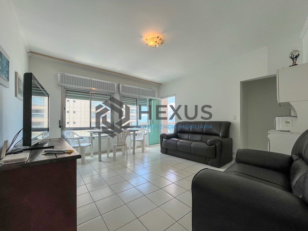 Foto 4 de Apartamento com varanda vista mar na beira mar da Praia das Pitangueiras, Guaruja