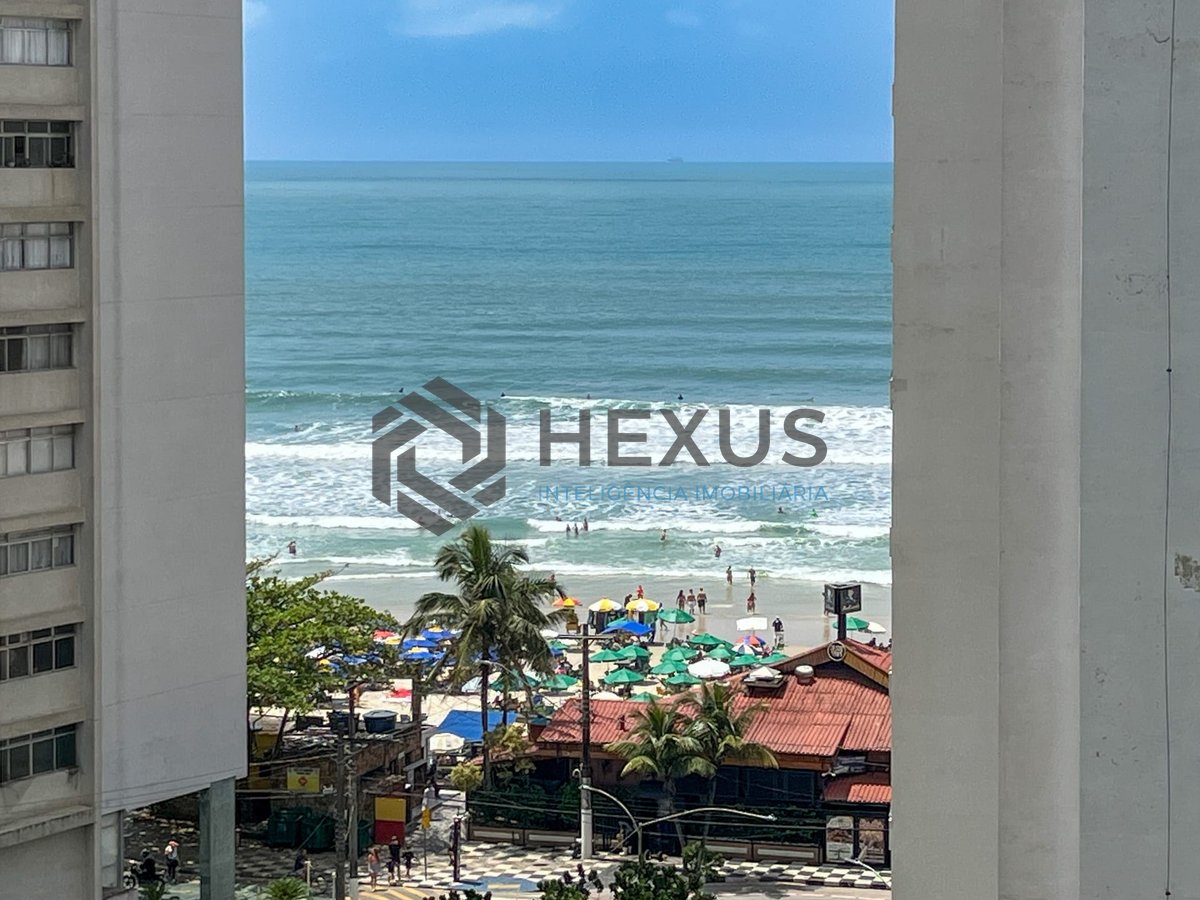 Foto 13 de Apartamento com vista mar na quadra mar da Praia das Pitangueiras, Guaruja