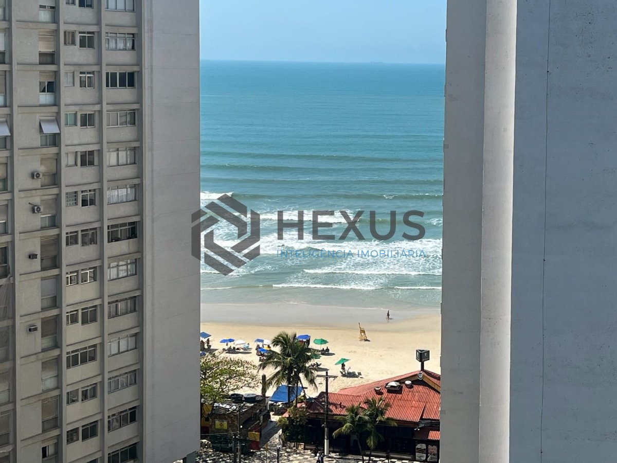 Foto 13 de Apartamento com vista mar na quadra mar da Praia das Pitangueiras, Guaruja