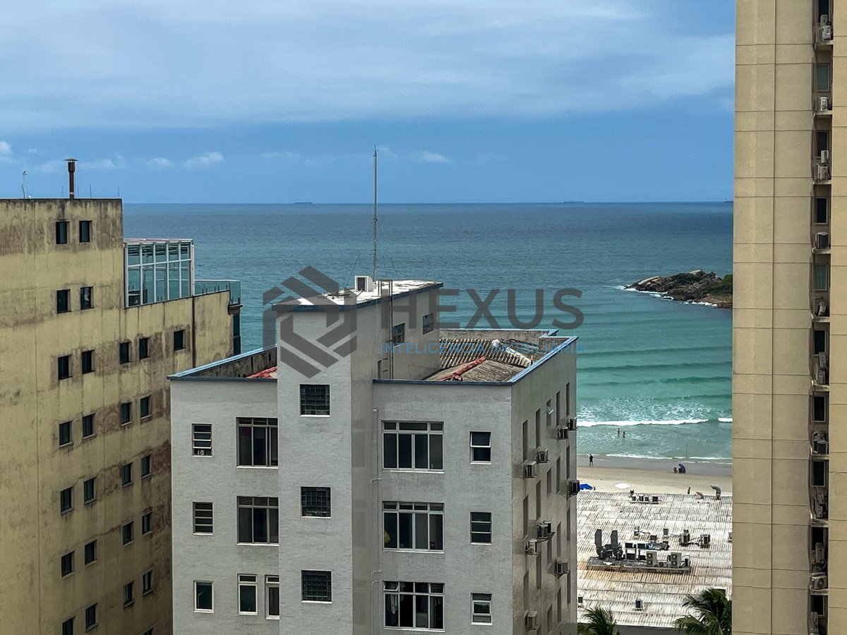 Foto 10 de Apartamento com varanda gourmet, vista mar e lazer na quadra mar da Praia das Pitangueiras, Guaruja