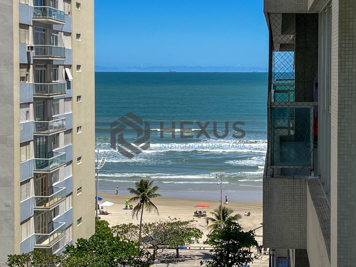 Foto 9 de Apartamento com varanda, lazer e vista mar na beira mar da Praia das Pitangueiras, Guaruja