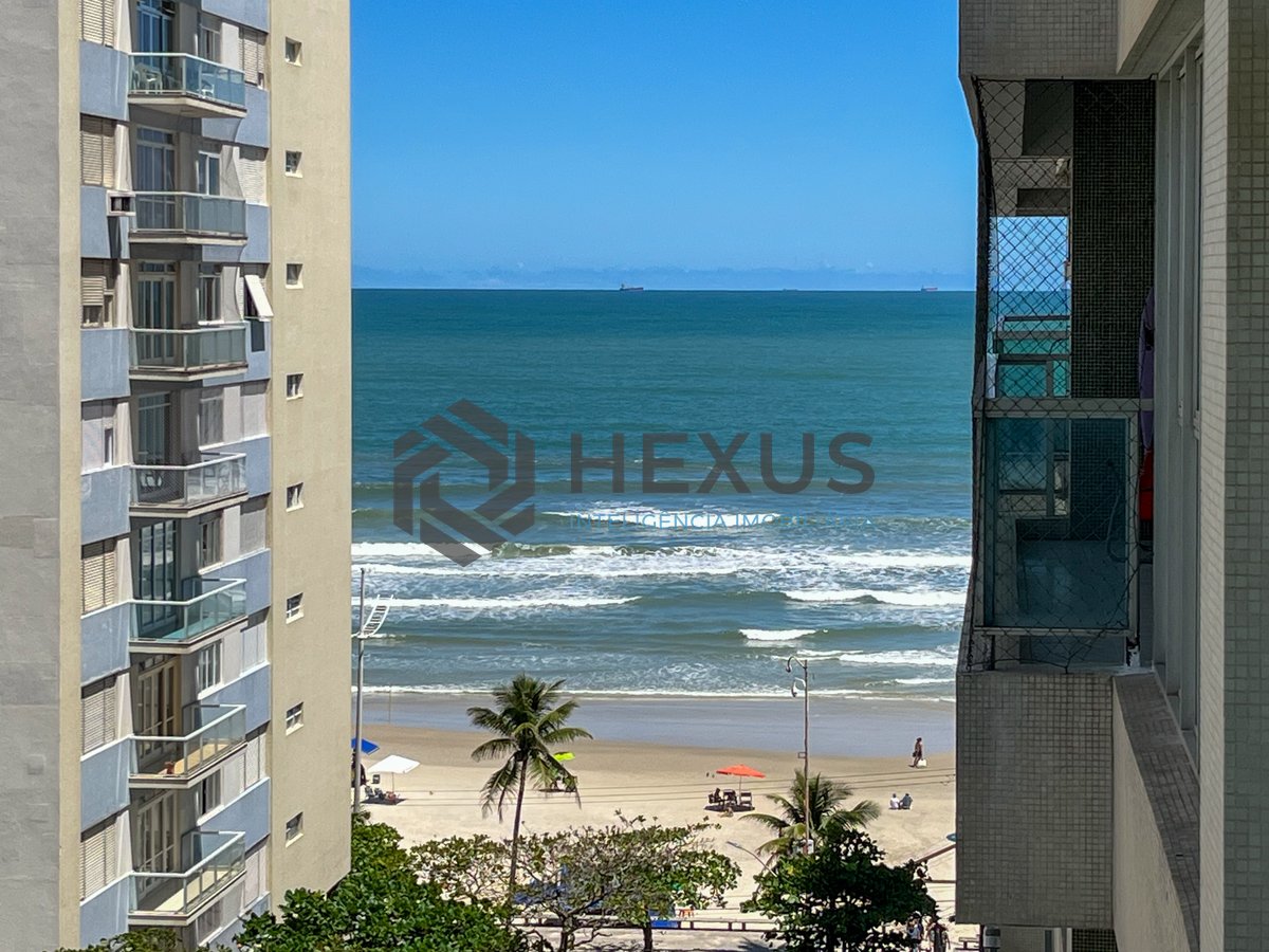 Foto 10 de Apartamento com varanda, lazer e vista mar na beira mar da Praia das Pitangueiras, Guaruja