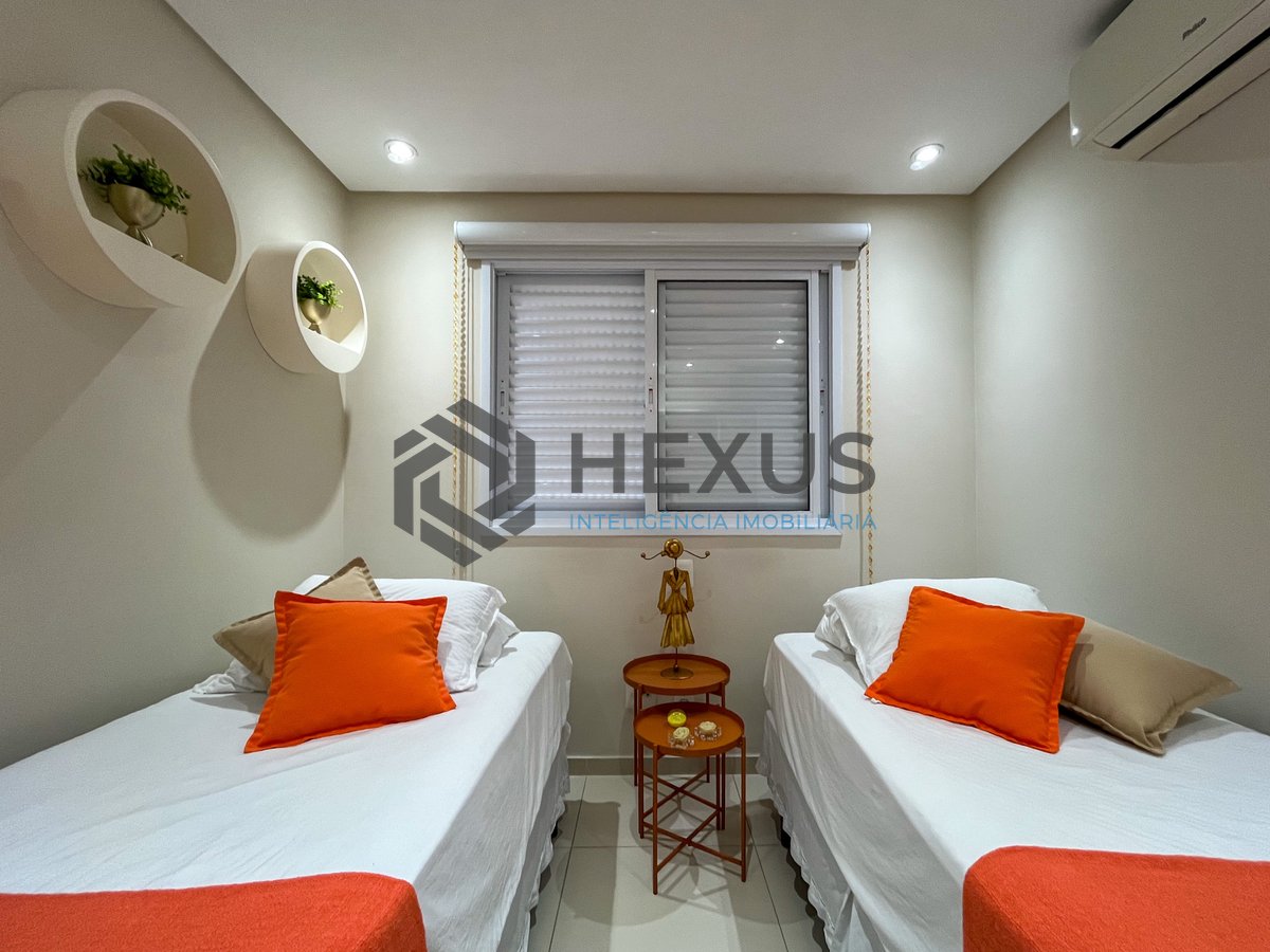 Foto 16 de Apartamento com varanda gourmet e lazer completo na Praia das Pitangueiras, Guaruja