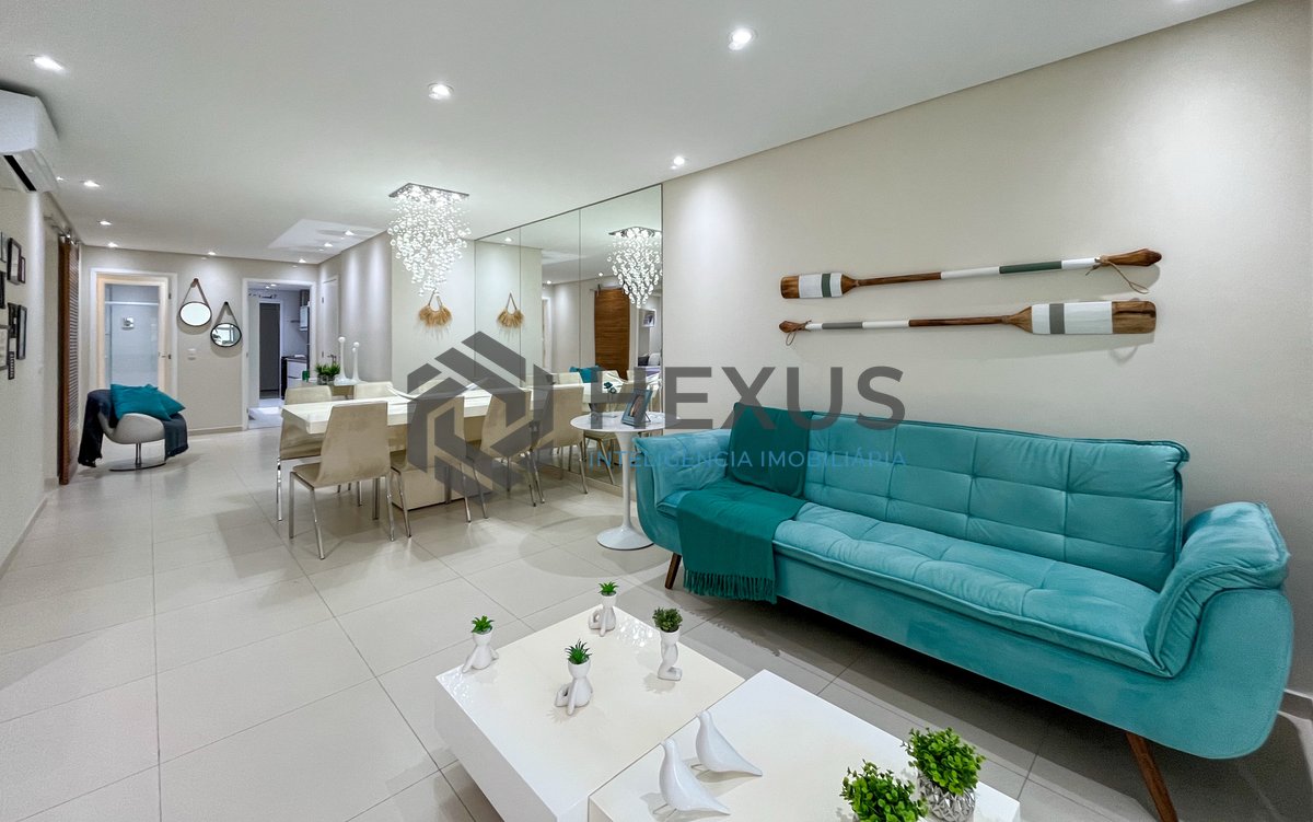 Foto 9 de Apartamento com varanda gourmet e lazer completo na Praia das Pitangueiras, Guaruja