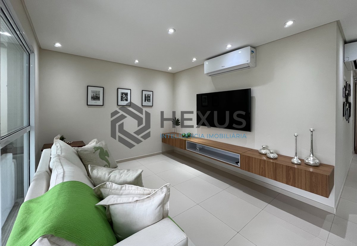 Foto 10 de Apartamento com varanda gourmet e lazer completo na Praia das Pitangueiras, Guaruja