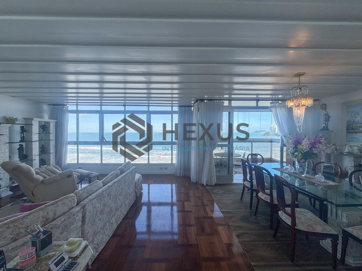 Foto 16 de Apartamento frente mar com varanda vista mar e lazer nas Pitangueiras, Guarujá