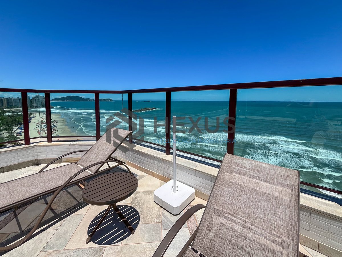 Foto 55 de Apartamento frente mar com varanda e lazer na Praia das Pitangueiras, Guaruja