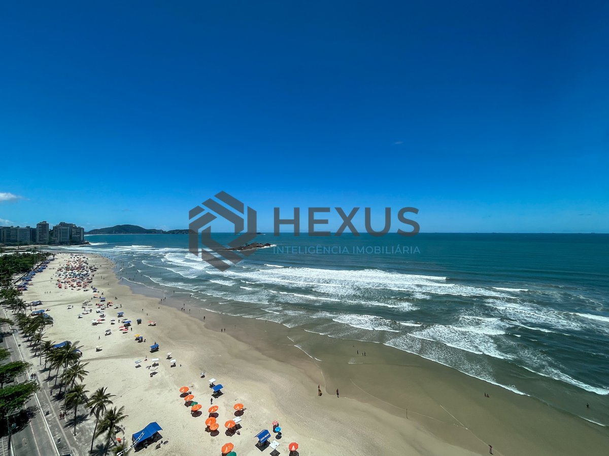 Foto 14 de Apartamento reformado frente mar de alto padrão com varanda e lazer, Pitangueiras, Guaruja