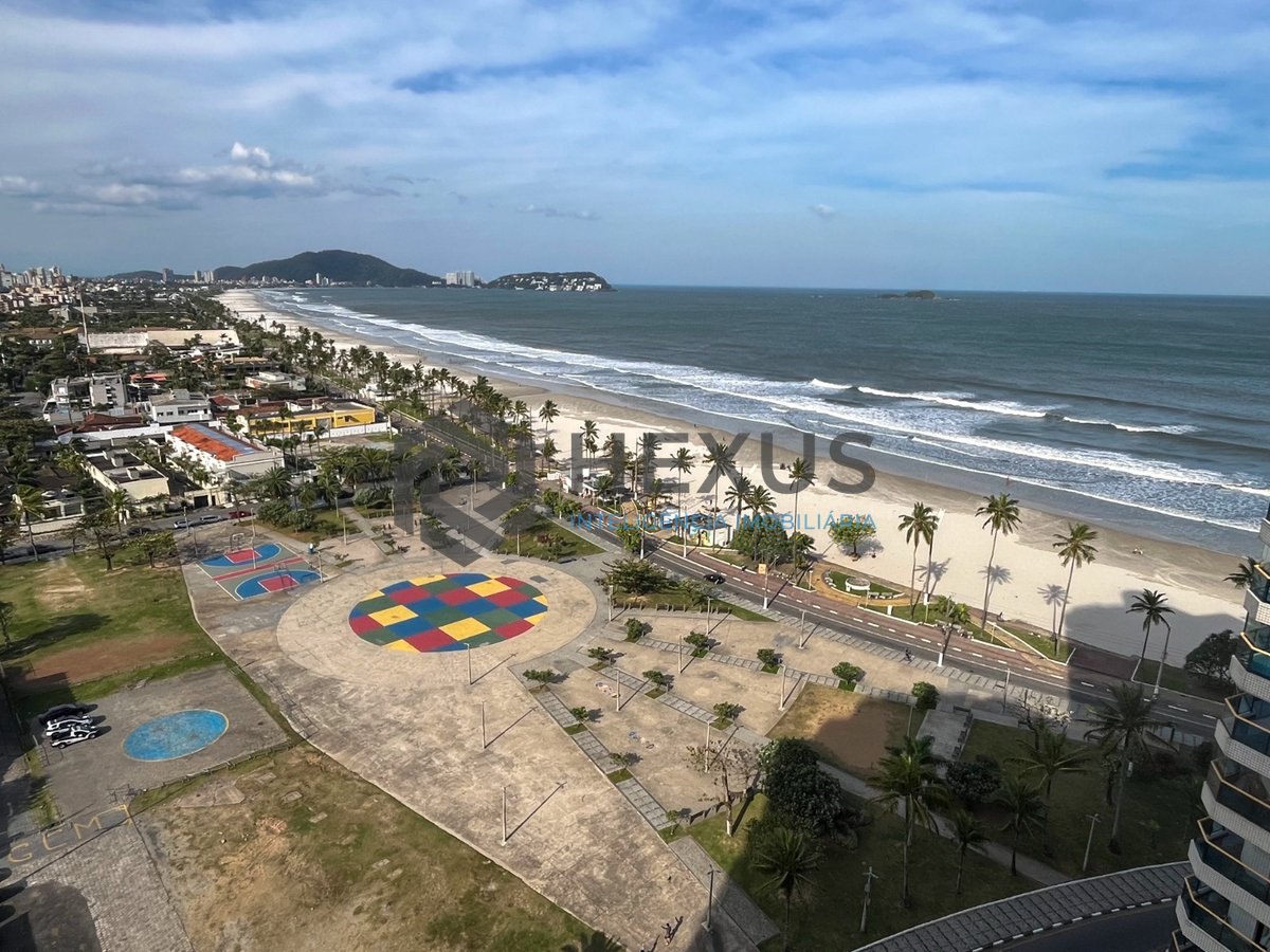 Foto 9 de Apartamento beira mar com varanda e lazer na Praia da Enseada, Guaruja