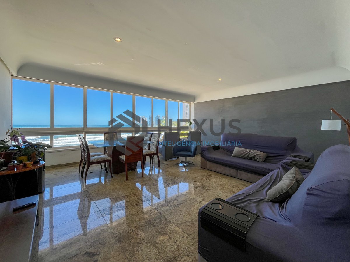 Foto 2 de Apartamento frente mar com 2 vagas na Praia das Pitangueiras, Guarujá.