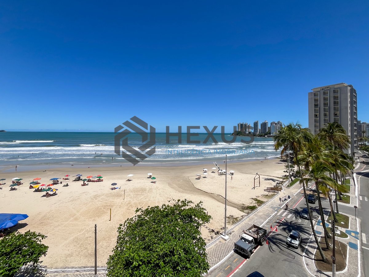 Foto 12 de Apartamento frente mar com 2 vagas na Praia das Pitangueiras, Guarujá.