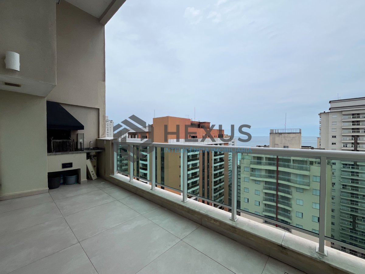 Foto 13 de Apartamento duplex com varanda gourmet e lazer na Praia das Pitangueiras, Guaruja