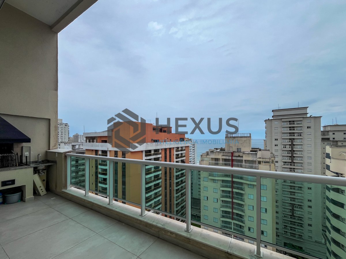Foto 14 de Apartamento duplex com varanda gourmet e lazer na Praia das Pitangueiras, Guaruja
